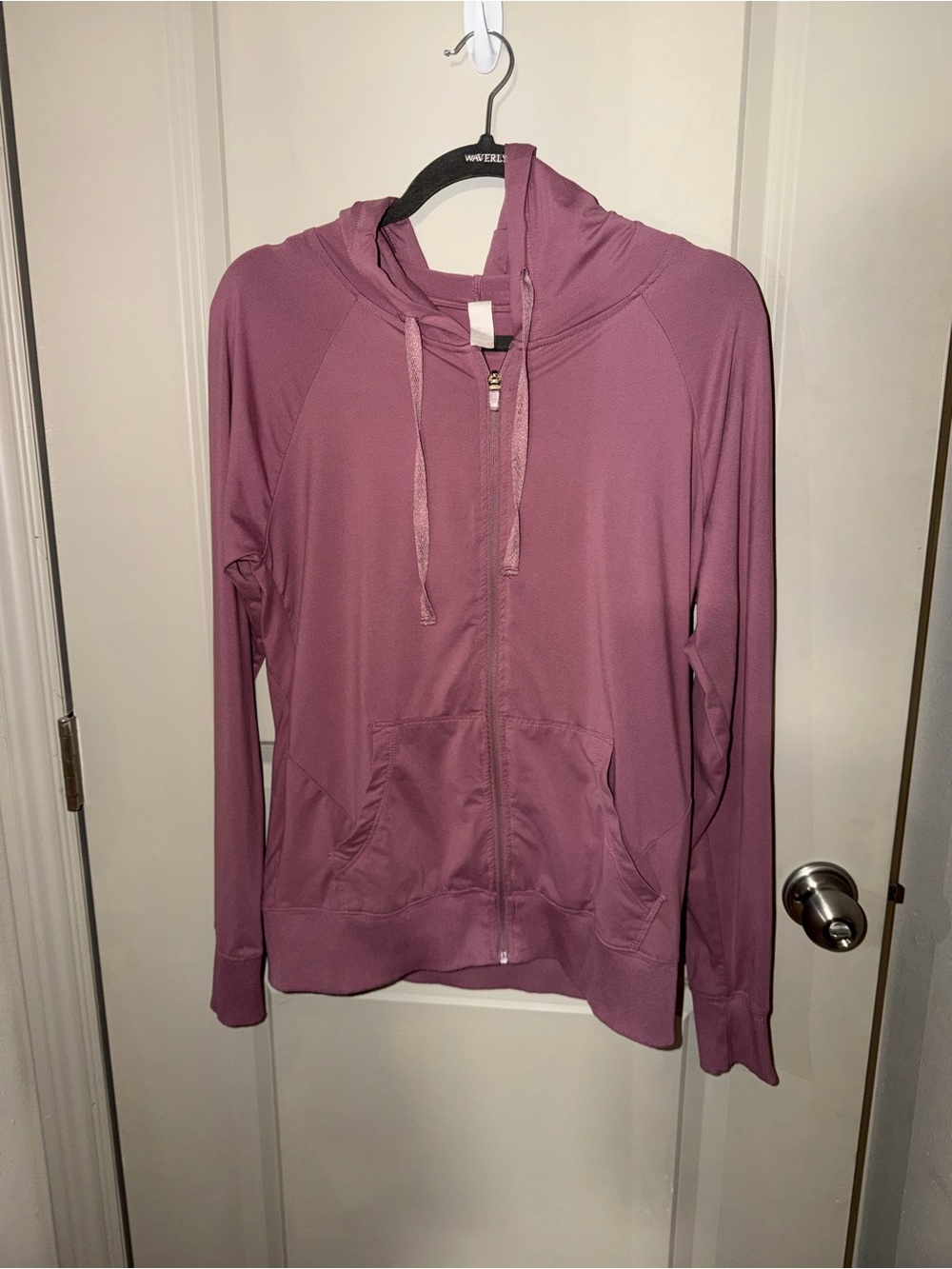 Women’s Dusty Mauve Full-Zip Hooded Sweatshirt